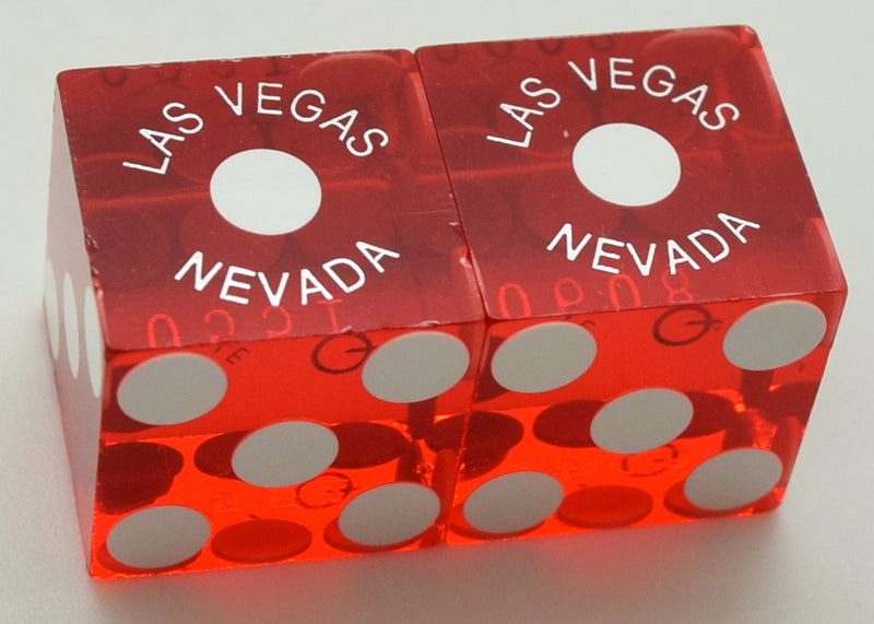The Linq Casino Las Vegas Nevada Red Used Pair of Dice