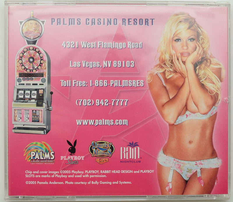 Palms Playboy Set of (4) $5 and (1) $25 Pamela Anderson Casino Chip CD Set
