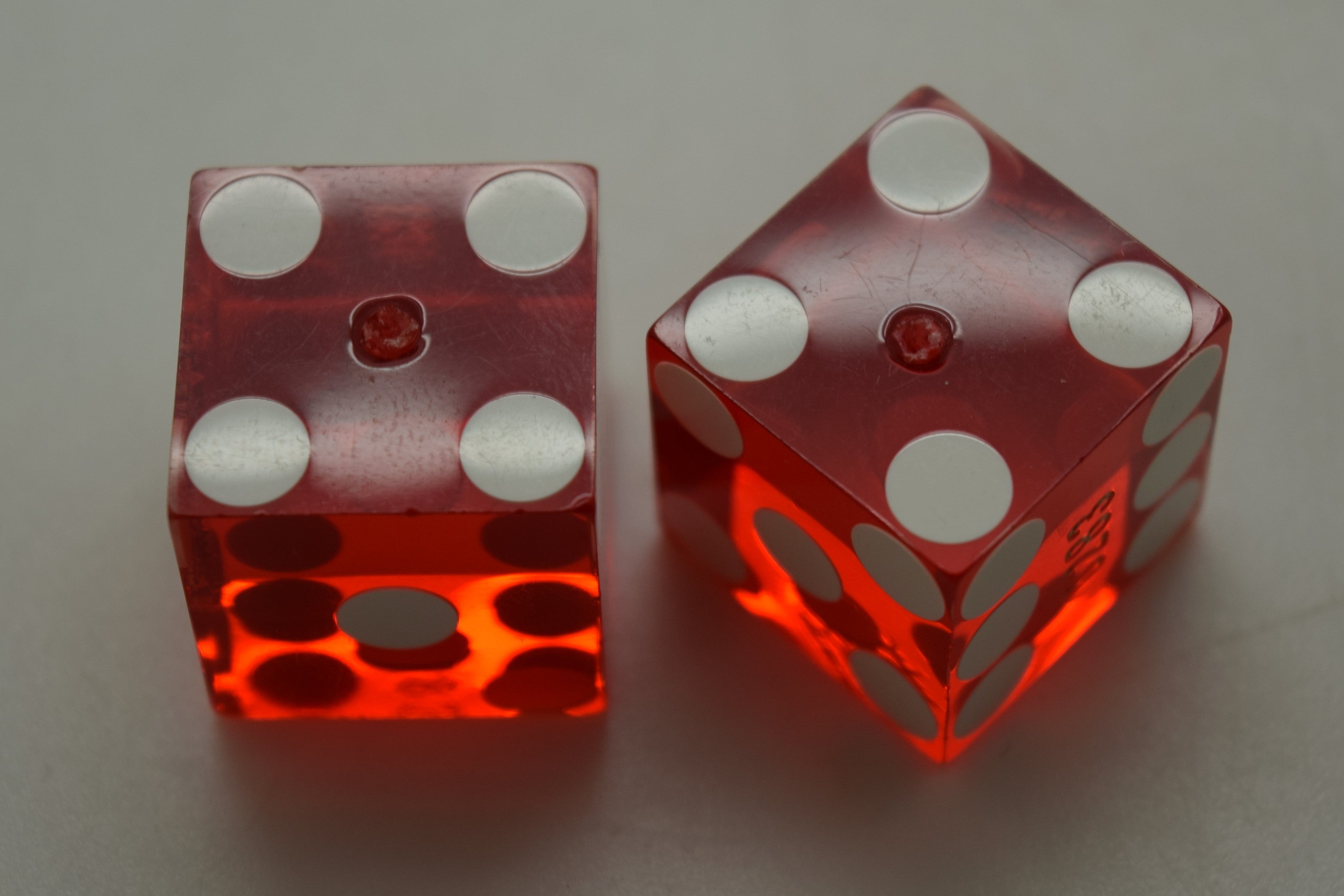 Club Fortune Casino Las Vegas Nevada Red Dice Pair Matching Numbers