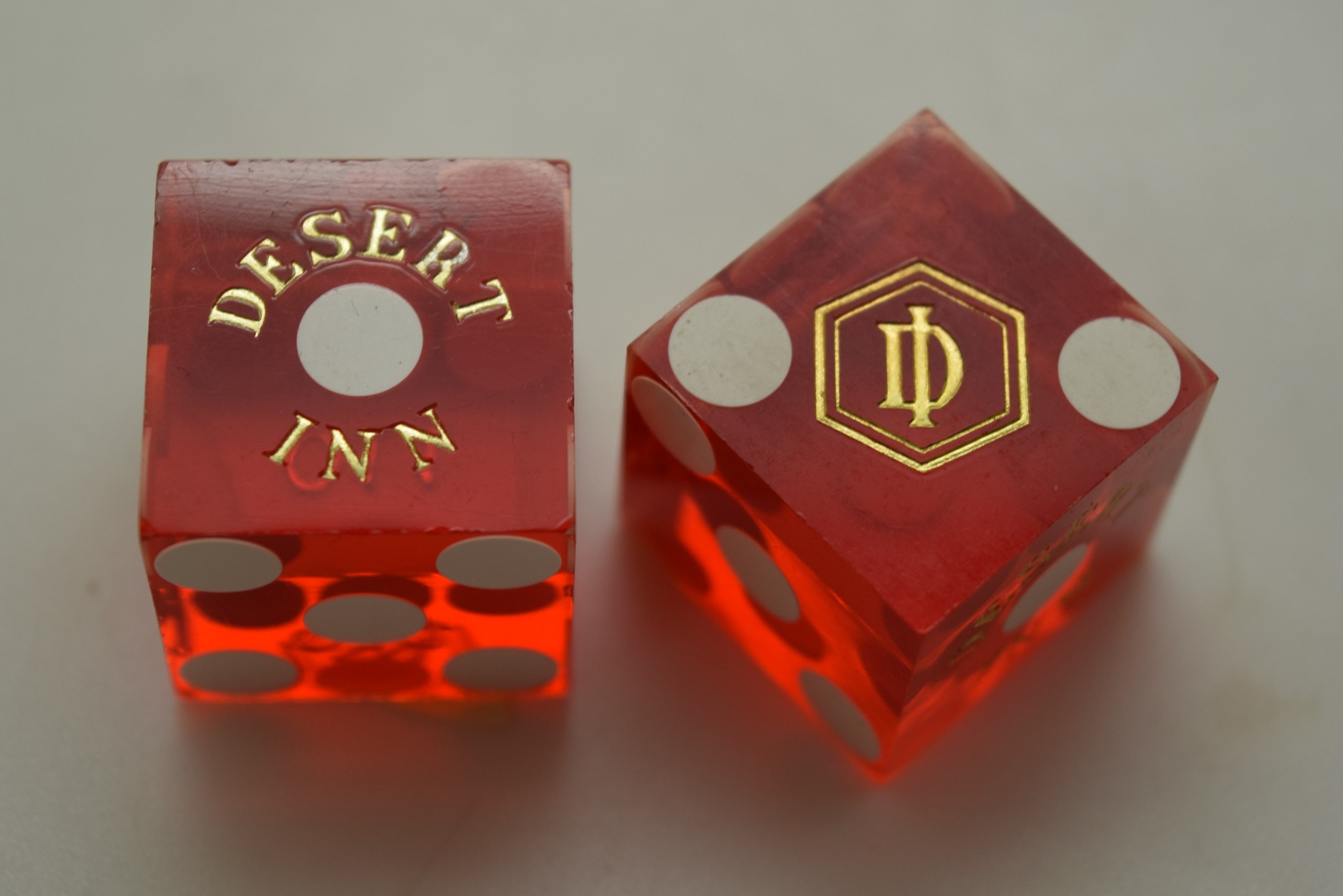 Desert Inn Casino Las Vegas Nevada Red Dice Pair