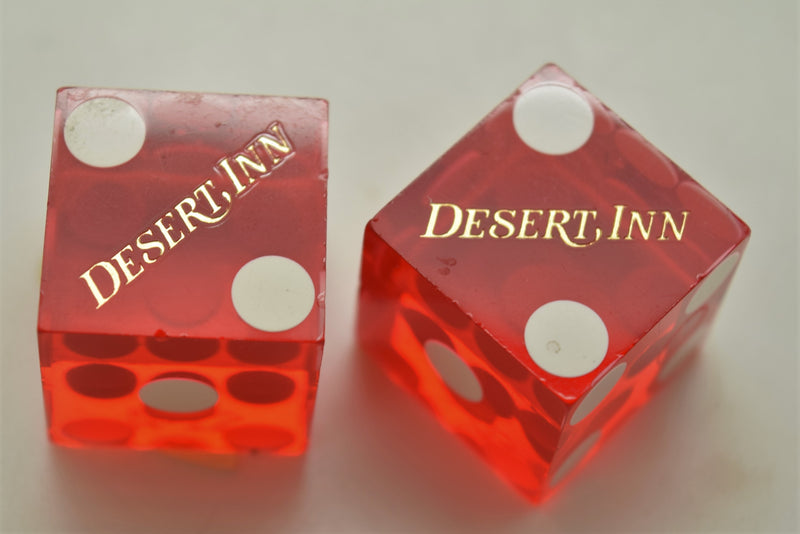 Desert Inn Casino Las Vegas Nevada Red Dice Pair