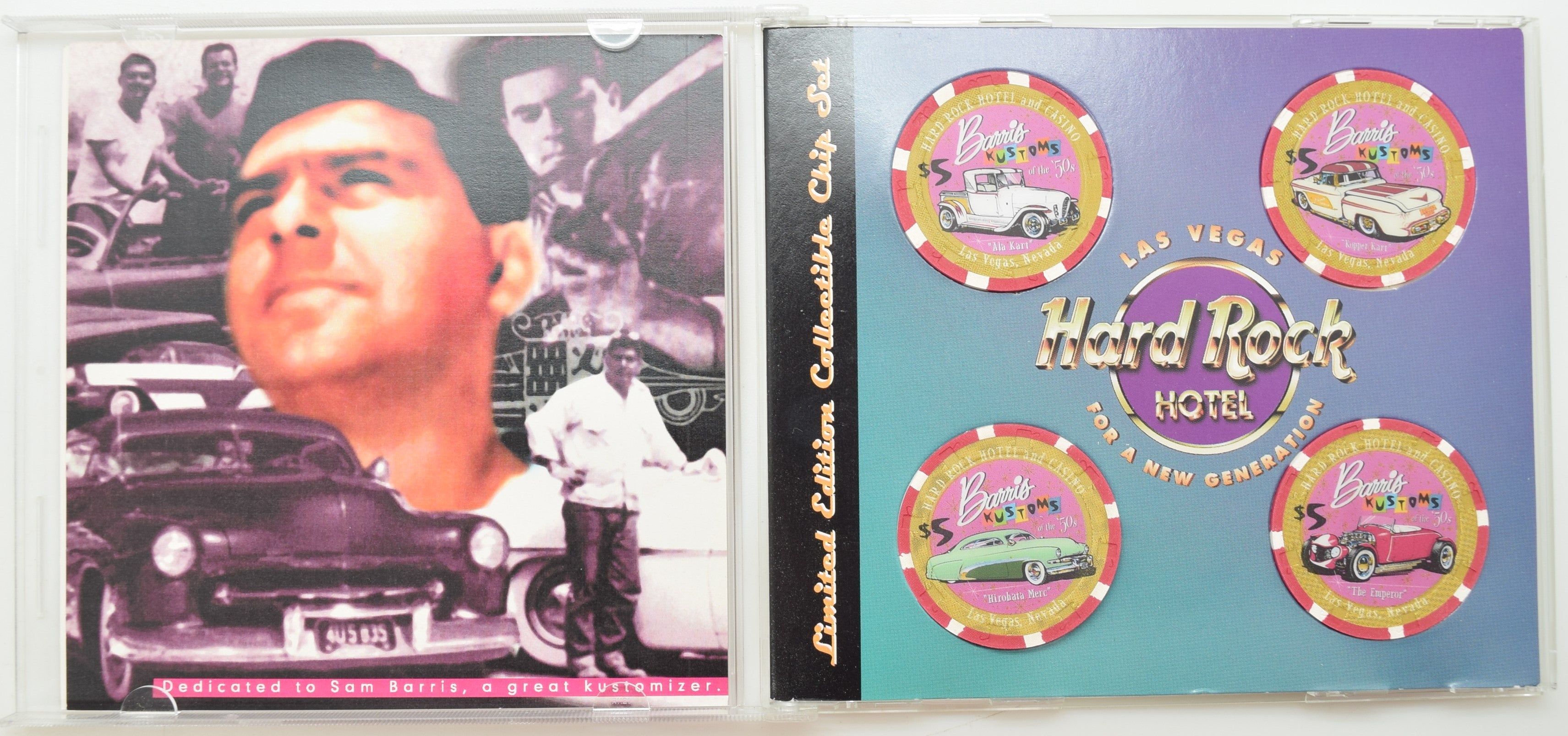 Hard Rock Hotel & Casino Las Vegas Nevada Barris Kustoms of the '50s CD Set of 4 Chips 1997 #2