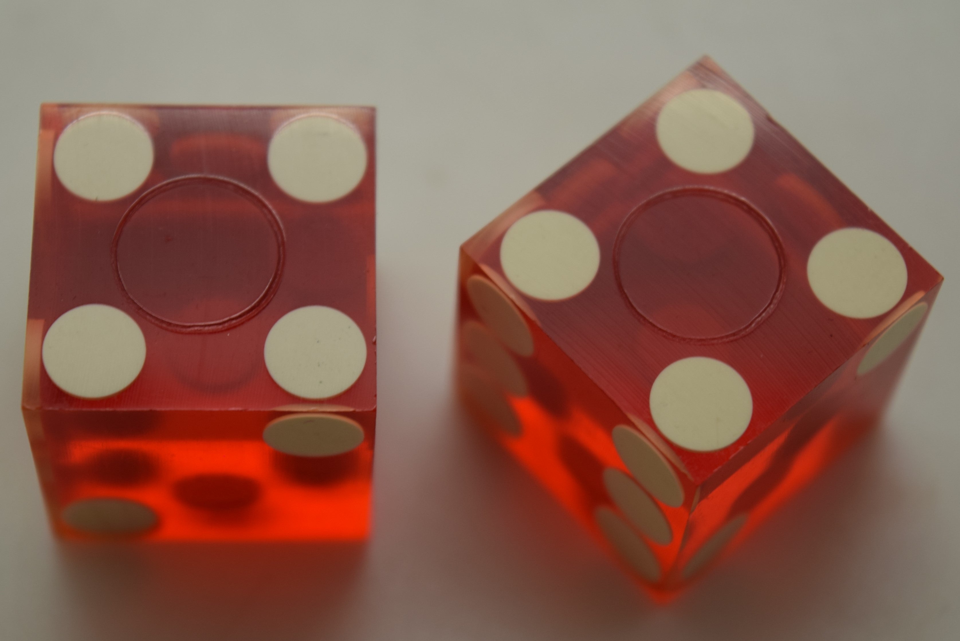 Edgewater Casino Laughlin Nevada Red Dice Pair Vintage