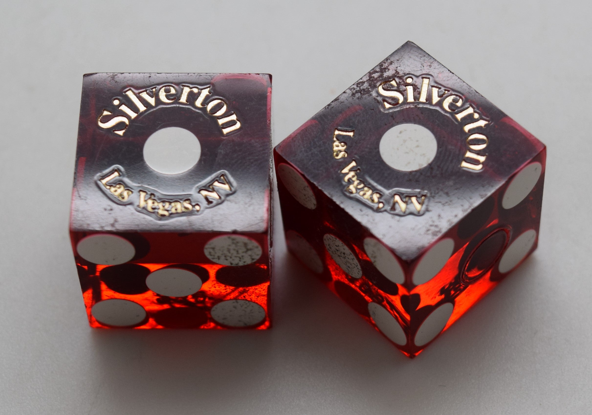 Silverton Hotel Las Vegas Nevada Dice Pair Red