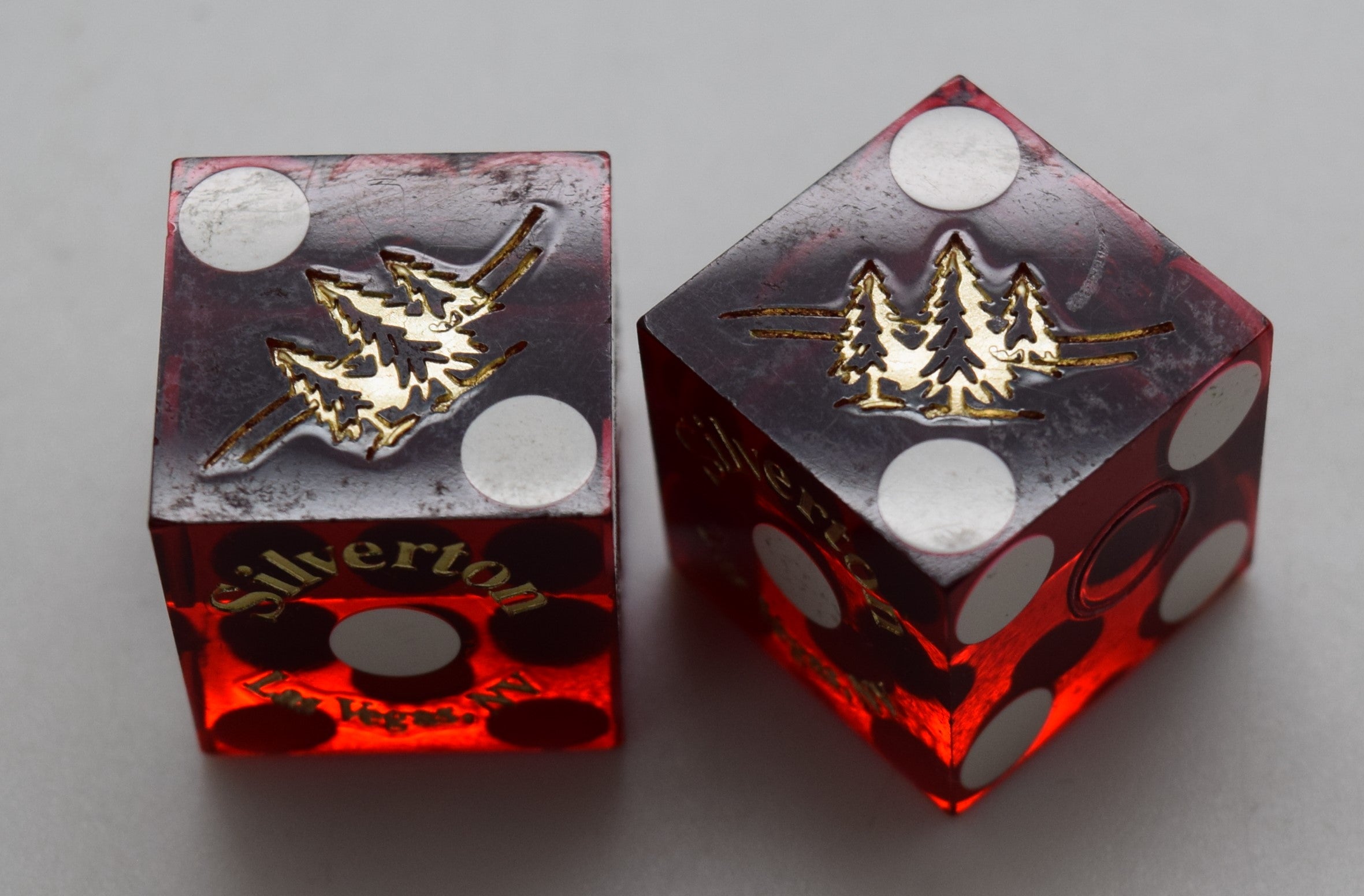 Silverton Hotel Las Vegas Nevada Dice Pair Red