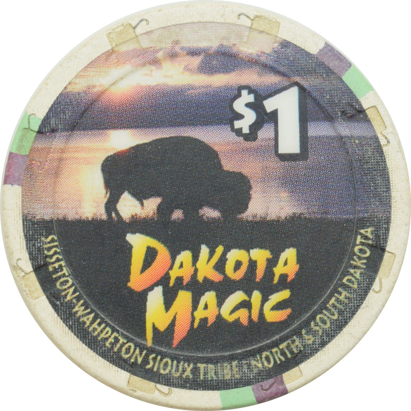 Dakota Magic Casino Hankinson North Dakota $1 Chip