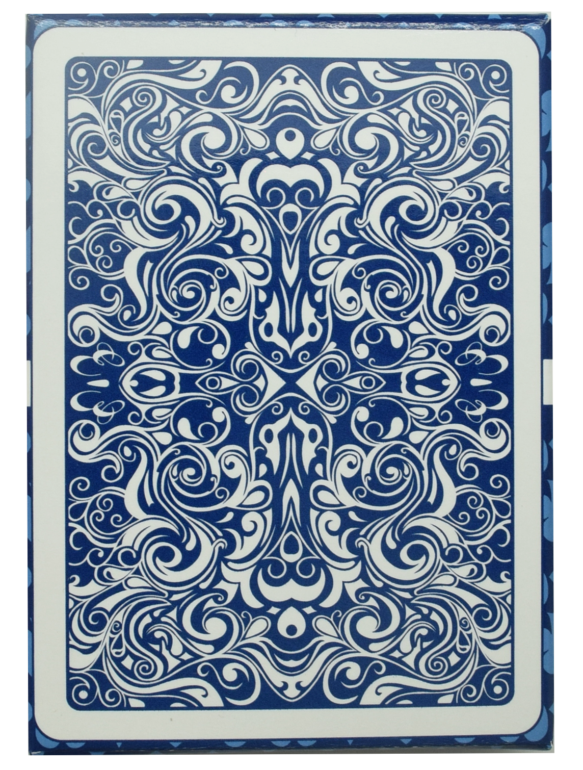 Dal Negro Virgolone Blue Poker Size Jumbo Index 100% Plastic Deck