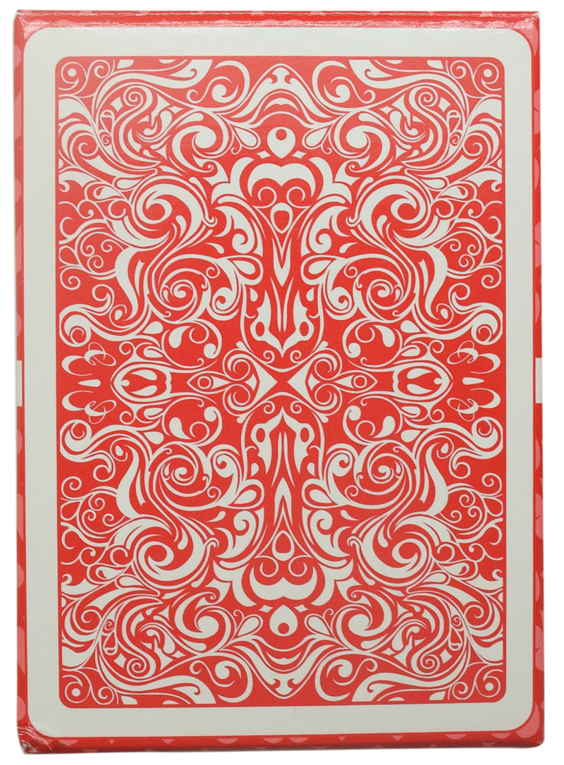 Dal Negro Virgolone Red Poker Size Jumbo Index 100% Plastic Deck