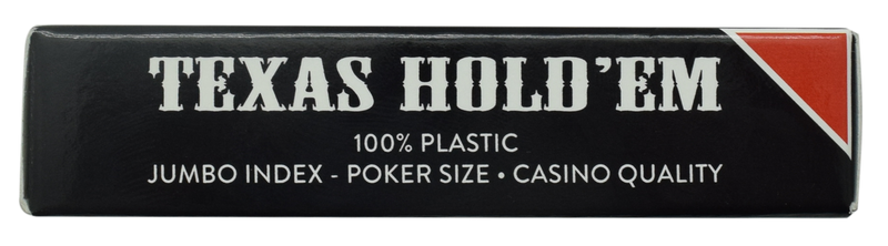Dal Negro Texas Hold'em Red Poker Size Jumbo Index 100% Plastic Deck