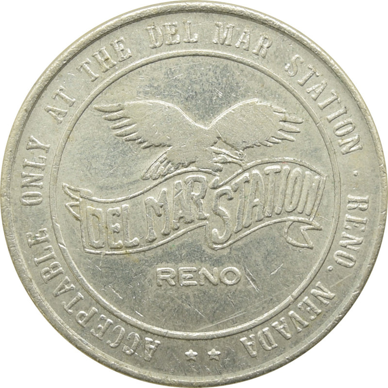 Del Mar Station Reno NV $1 Token 1989