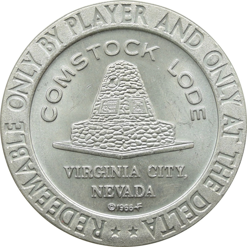 Delta Saloon Casino Virginia City NV $1 Token 1966