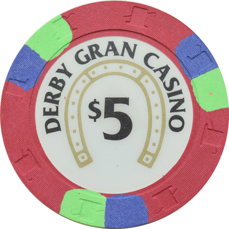 Derby Gran Casino Lima Peru $5 Chip