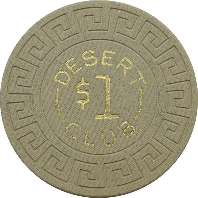 Desert Club Casino Gerlach Nevada $1 Chip 1966