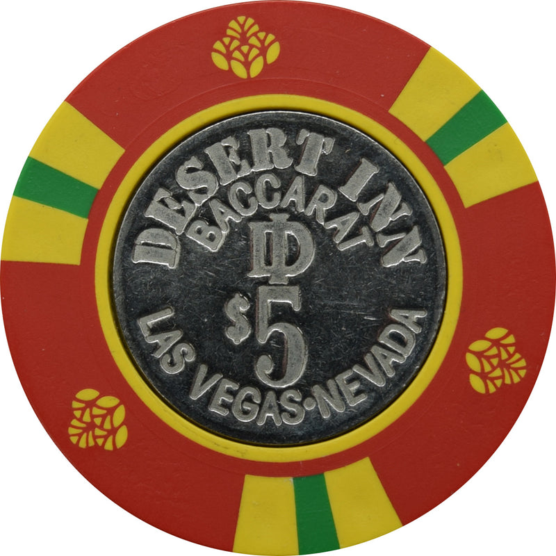 Desert Inn Casino Las Vegas Nevada $5 Baccarat Chip 1981