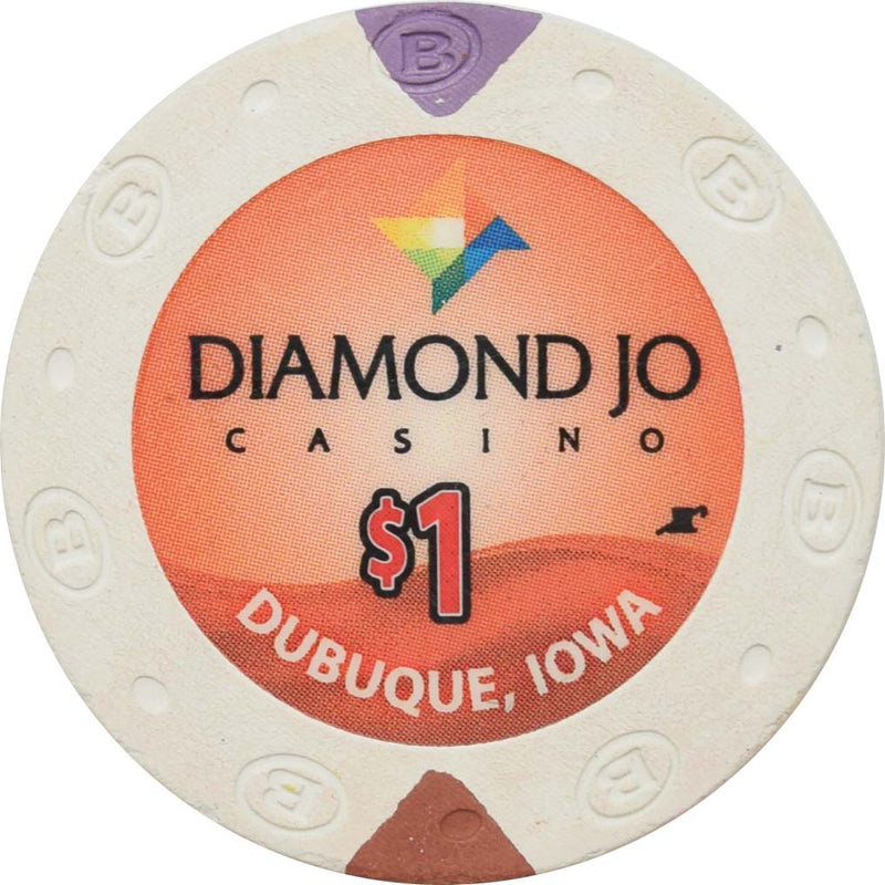 Diamond Jo Casino Dubuque Iowa $1 Chip 2008