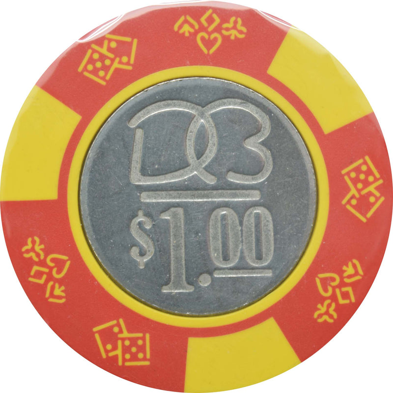 Dorado Beach Casino Dorado Puerto Rico $1 Red Coin Inlay Chip