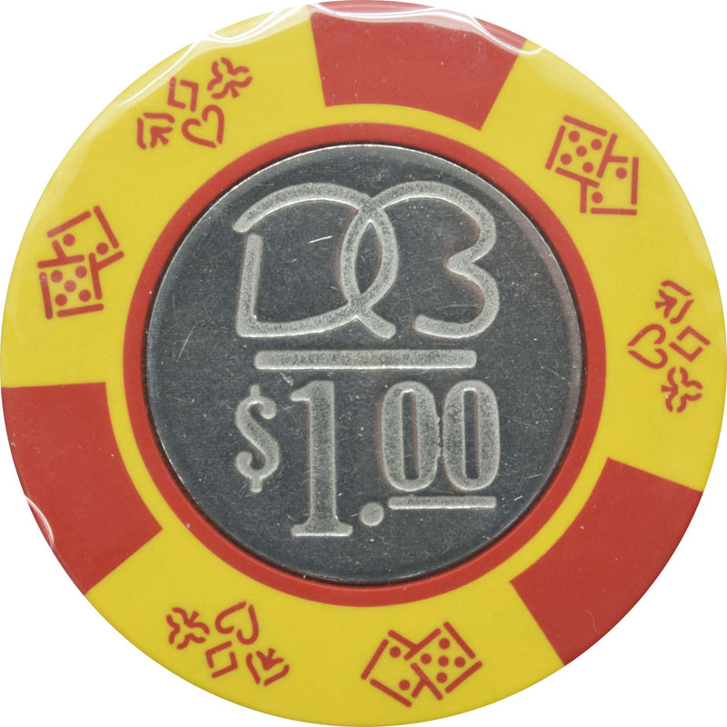 Dorado Beach Casino Dorado Puerto Rico $1 Yellow Coin Inlay Chip