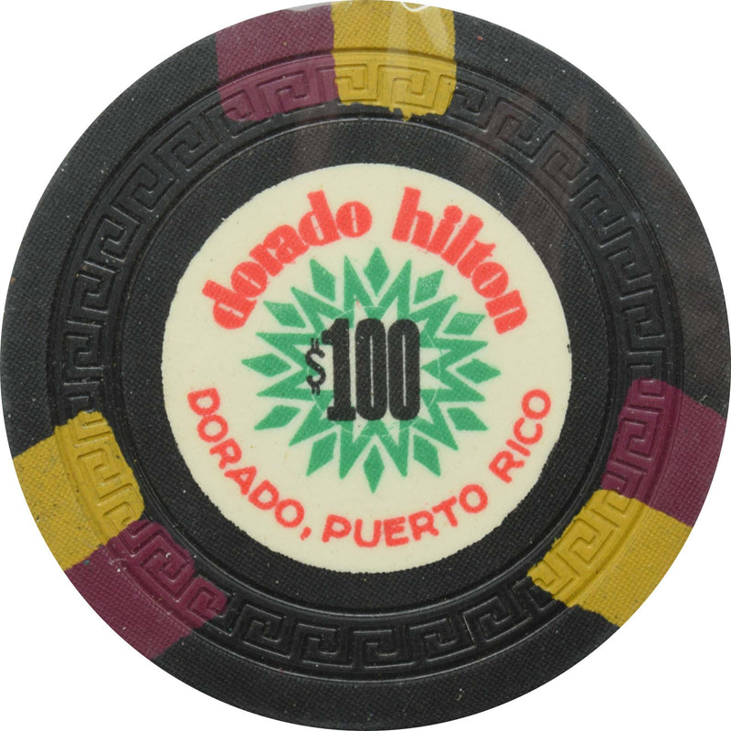 Dorado Hilton Casino Dorado Puerto Rico $100 Chip