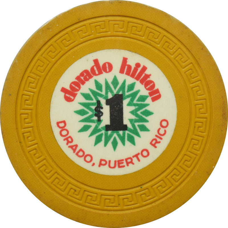 Dorado Hilton Casino Dorado Puerto Rico $1 Chip