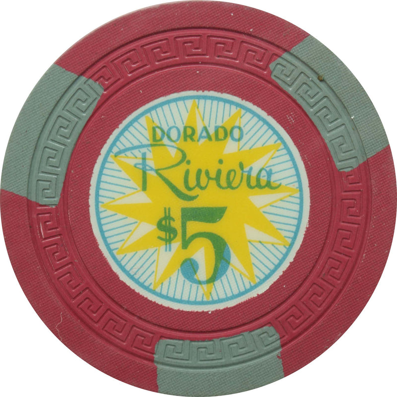 Dorado Riviera Casino Dorado Puerto Rico $5 Chip
