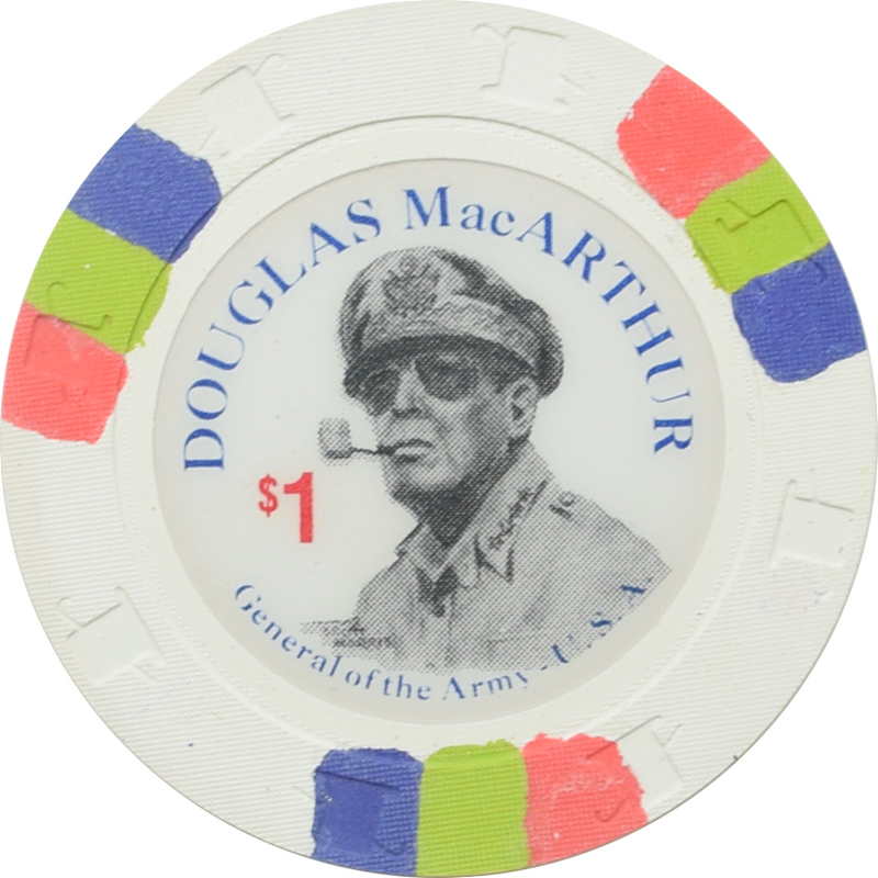 Douglas MacArthur U.S. Generals $1 Chip Paulson Fantasy