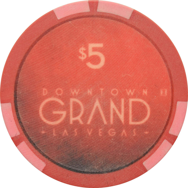 Downtown Grand Casino Las Vegas Nevada $5 Chip 2013