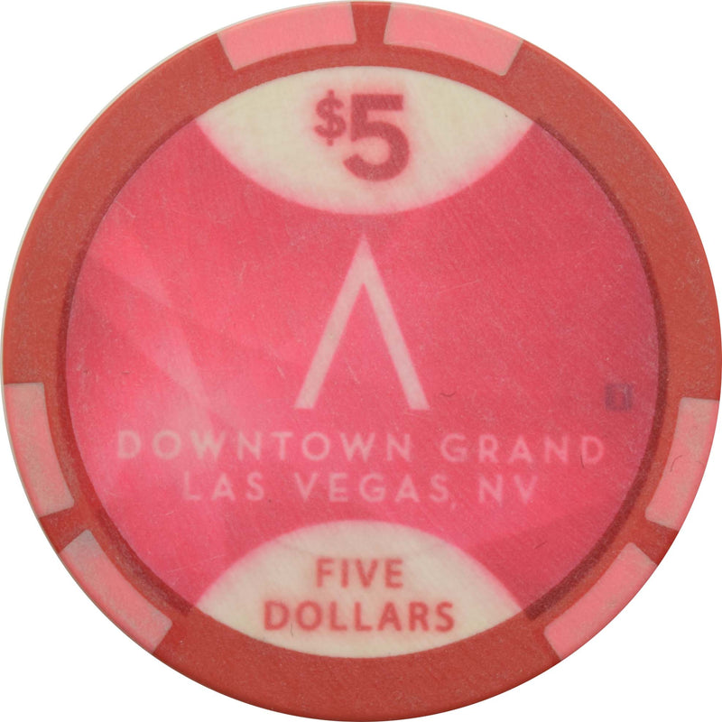 Downtown Grand Casino Las Vegas Nevada $5 Chip 2013