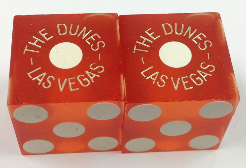 DUNES CASINO DICE, ONE PAIR OF USED - Spinettis Gaming - 1