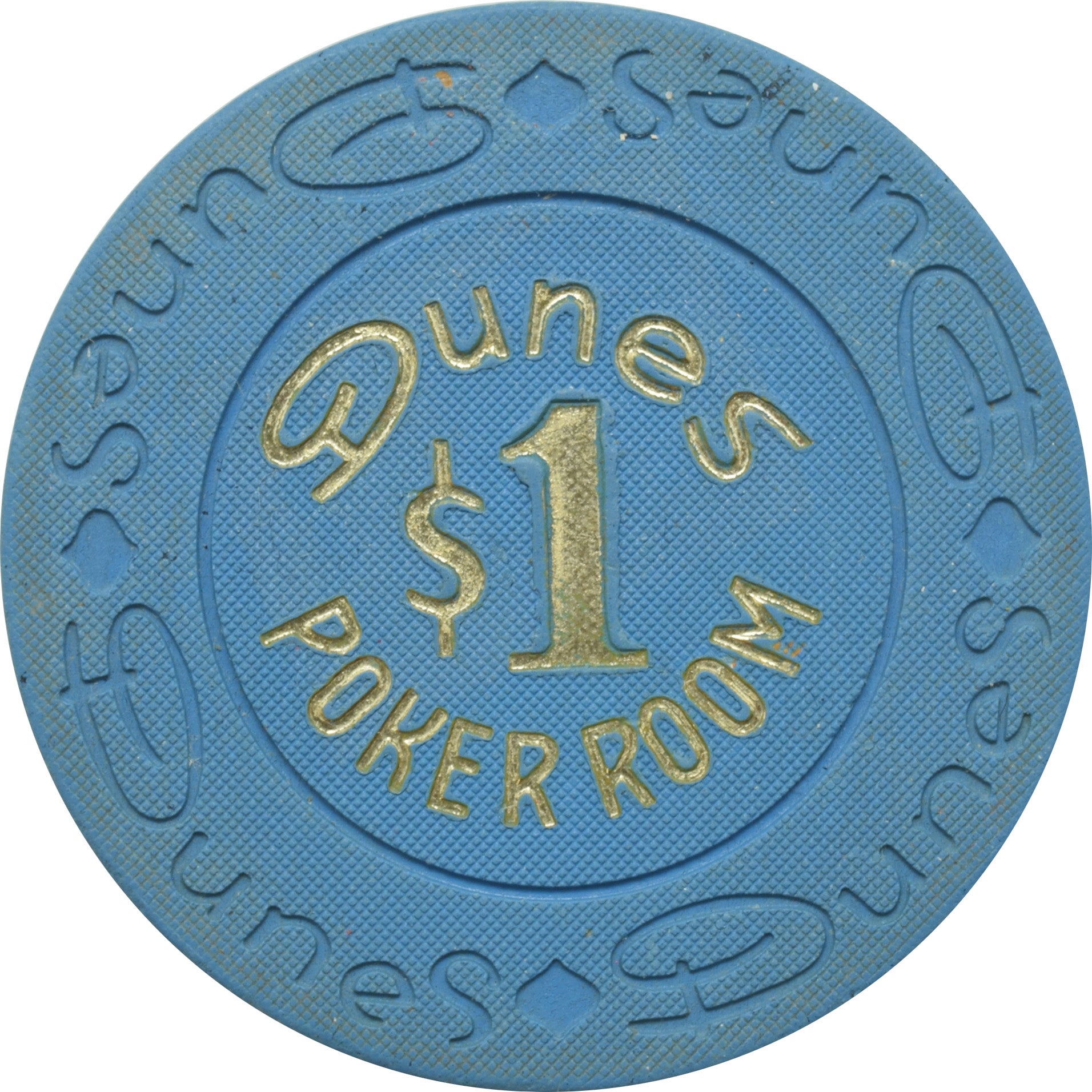 Dunes Casino Las Vegas Nevada $1 Chip 1989