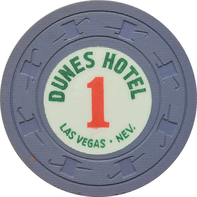 Dunes Casino Las Vegas Nevada 1 Purple Chip 1960