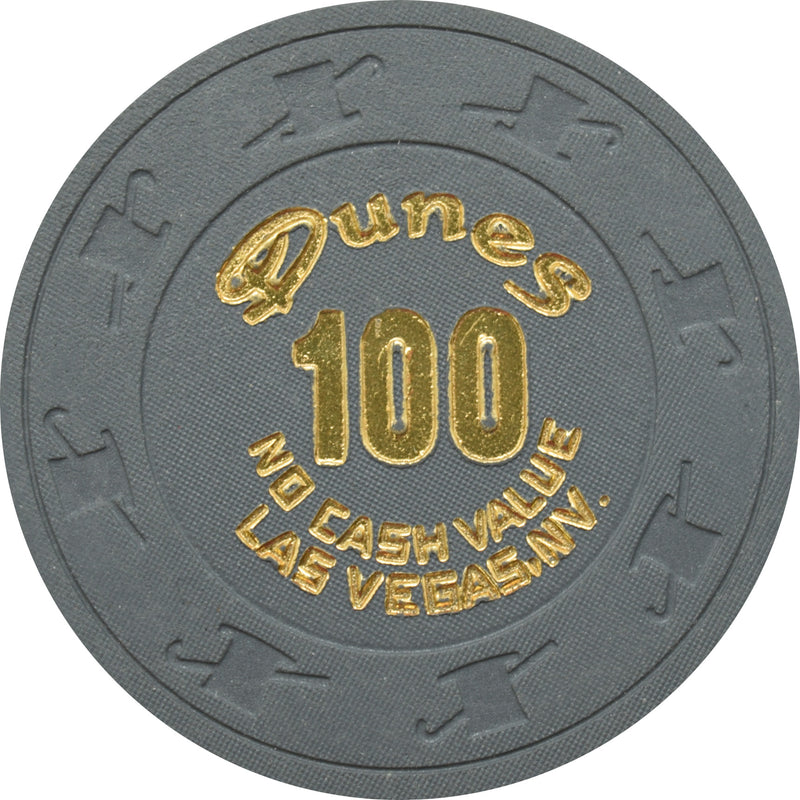 Dunes Casino Las Vegas Nevada $100 NCV Chip 1980s