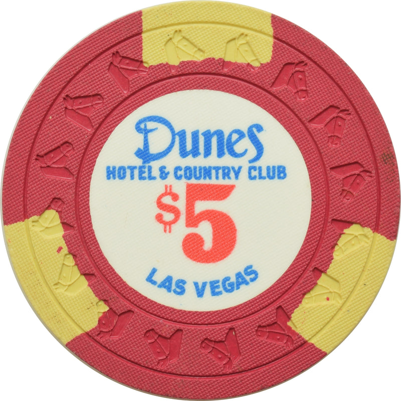 Dunes Casino Las Vegas Nevada $5 Chip 1980