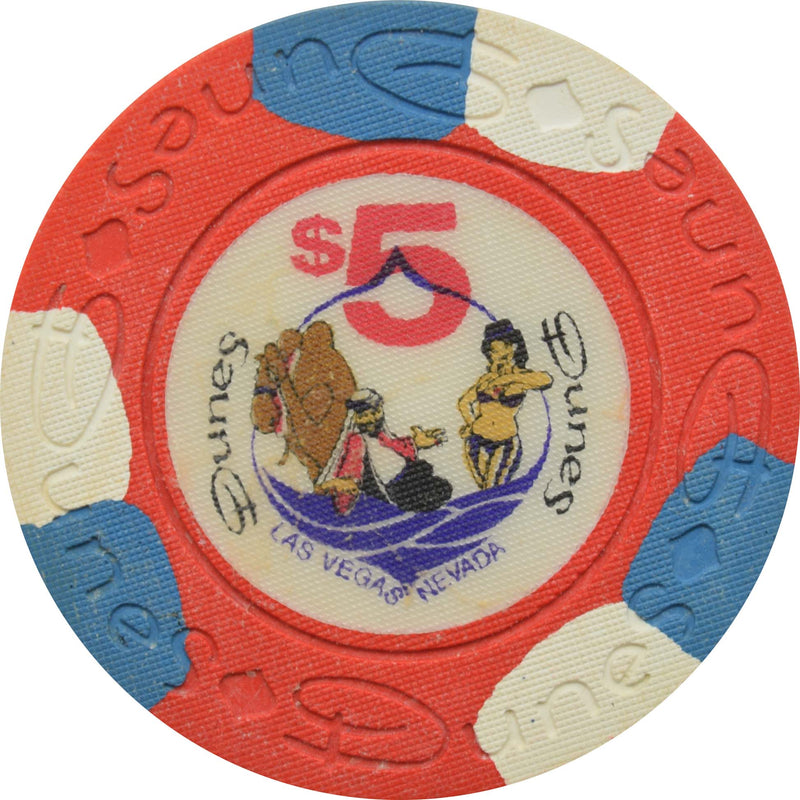 Dunes Casino Las Vegas Nevada $5 Chip 1988