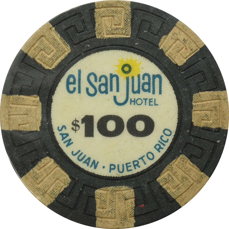 El San Juan Hotel Casino Isla Verde Puerto Rico $100 Chip