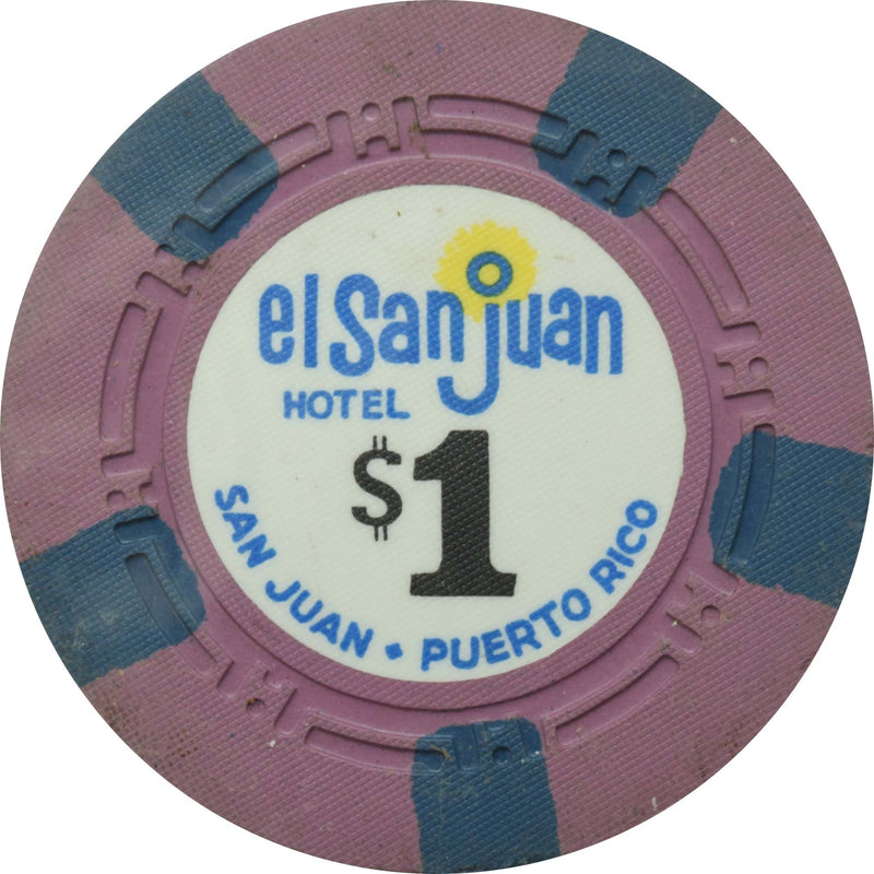 El San Juan Hotel Casino Isla Verde Puerto Rico $1 H.C.E Chip