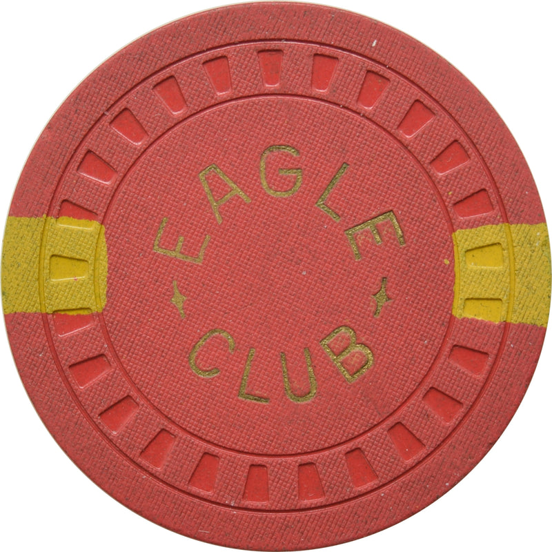 Eagle Club Yerington Nevada 25 Cent Chip 1952