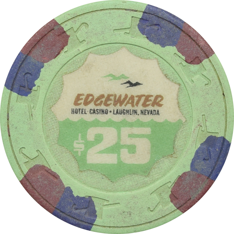 Edgewater Casino Laughlin Nevada $25 Chip 1981