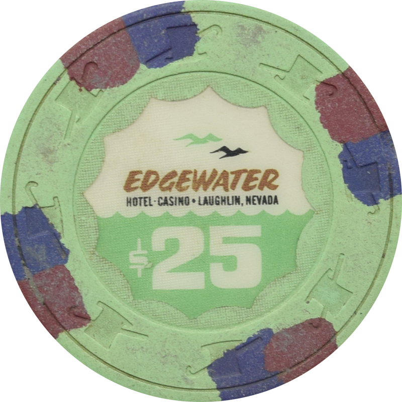Edgewater Casino Laughlin Nevada $25 Chip 1981