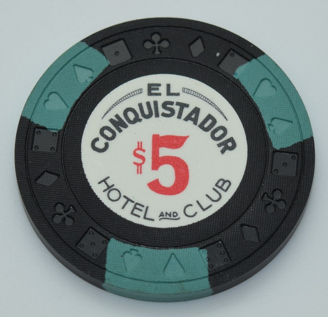 El Conquistador Hotel and Club Puerto Rico $5 Chip Black