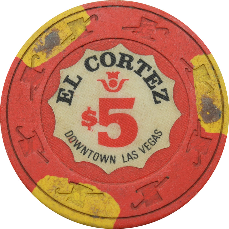 El Cortez Casino Las Vegas Nevada $5 Chip 1990