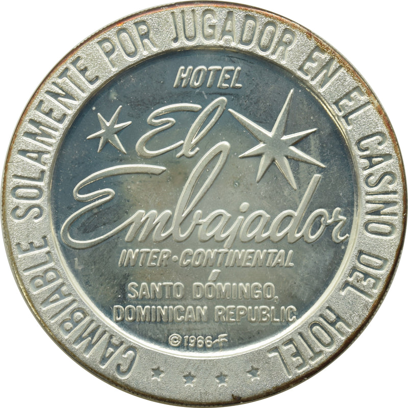 El Embajador Casino Santo Domingo Dominican Republic Token 1966