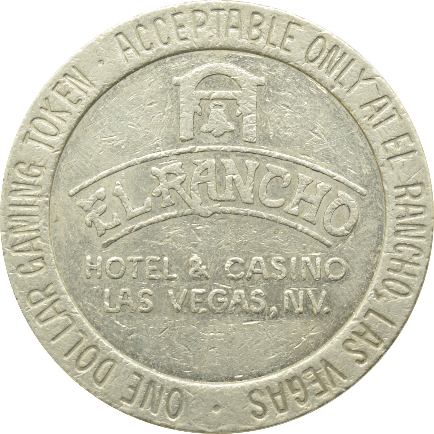 El Rancho Casino Las Vegas Nevada $1 Token 1982