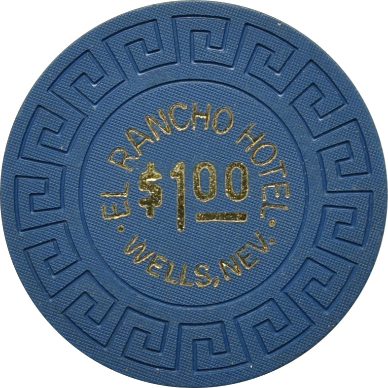 El Rancho Hotel Casino $1 Chip Wells Nevada 1970
