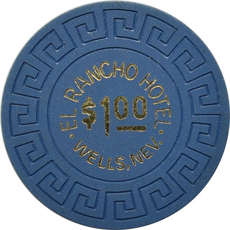 El Rancho Hotel Casino $1 Chip Wells Nevada 1970
