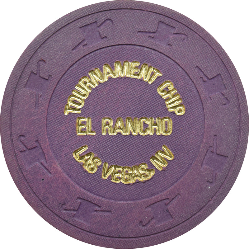 El Rancho Casino Las Vegas Nevada Purple Tournament Chip 1980s
