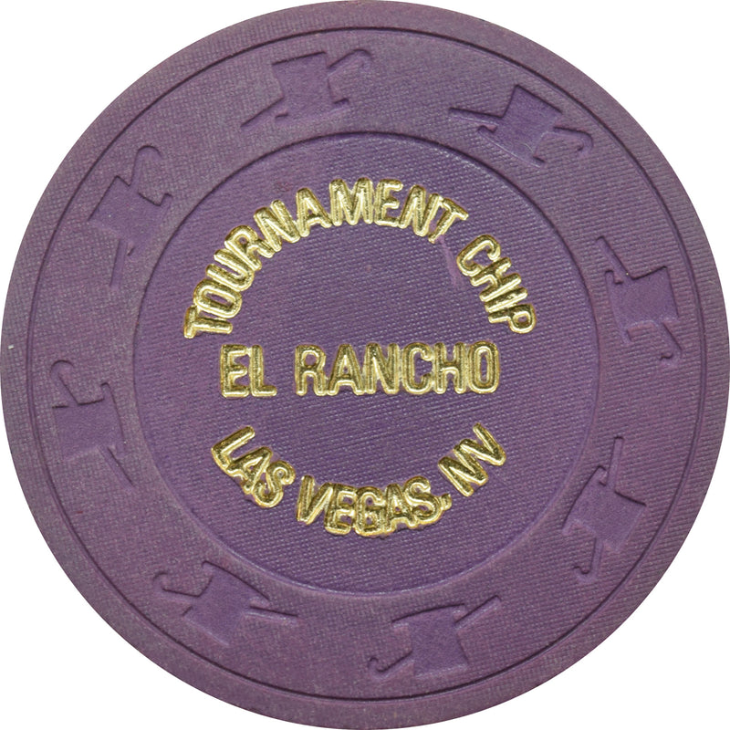 El Rancho Casino Las Vegas Nevada Purple Tournament Chip 1980s