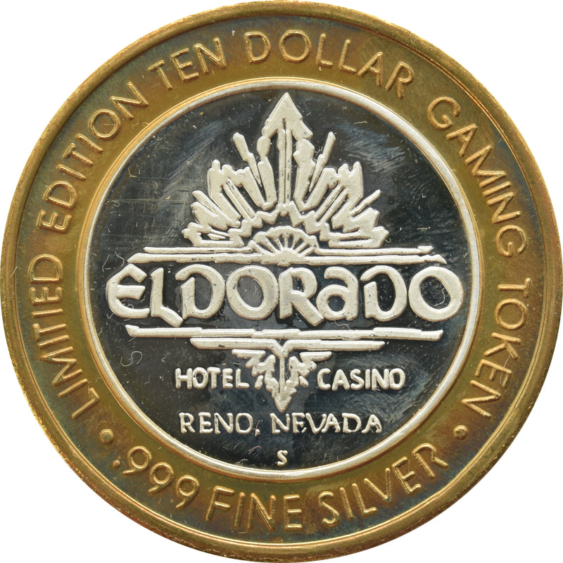 Eldorado Casino Reno "Brew Brothers" $10 Silver Strike .999 Fine Silver 1997