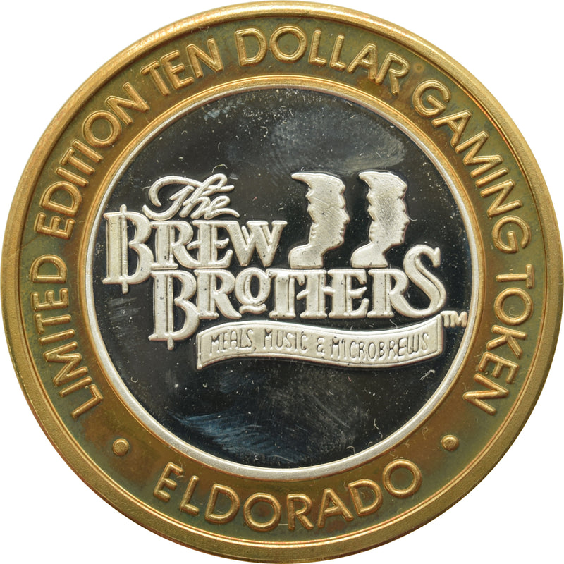 Eldorado Casino Reno "Brew Brothers" $10 Silver Strike .999 Fine Silver 1997