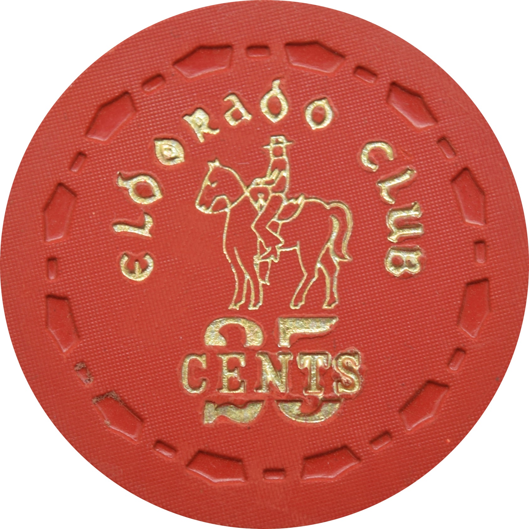 Eldorado Club Casino Gardena California 25 Cent Chip