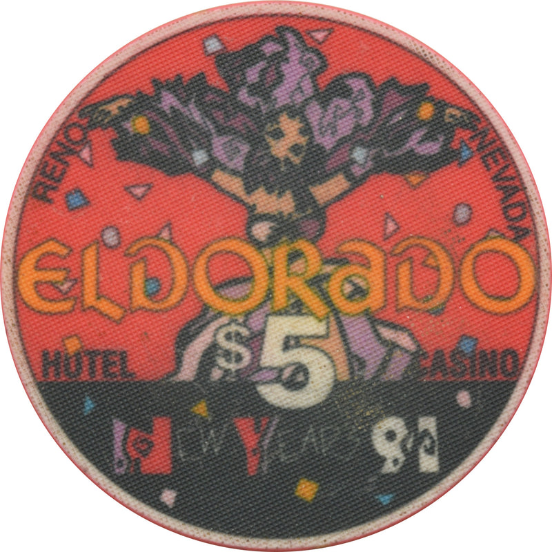 Eldorado Casino Reno Nevada $5 New Years Chip 1991